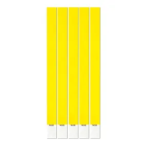Geogalaxy Neon Yellow Wristbands - 100 Pack