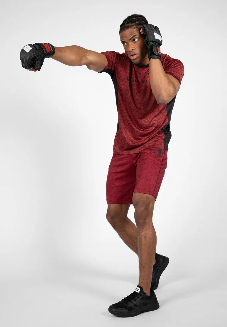 Gorilla Wear Fremont T-Shirt Burgundy Red/Black