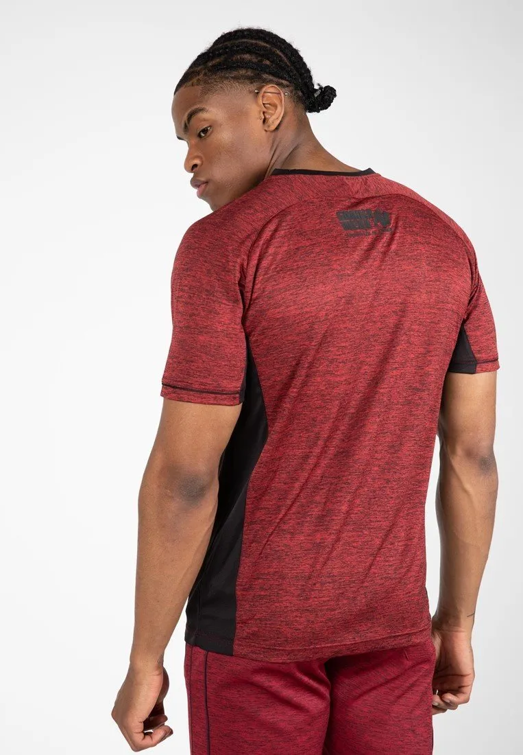 Gorilla Wear Fremont T-Shirt Burgundy Red/Black