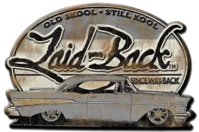Halfway 57 Embossed Metal Sign
