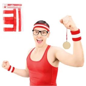 Headband & Wristbands - Red