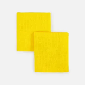 Hue Yellow Drip Wristbands (Pair)