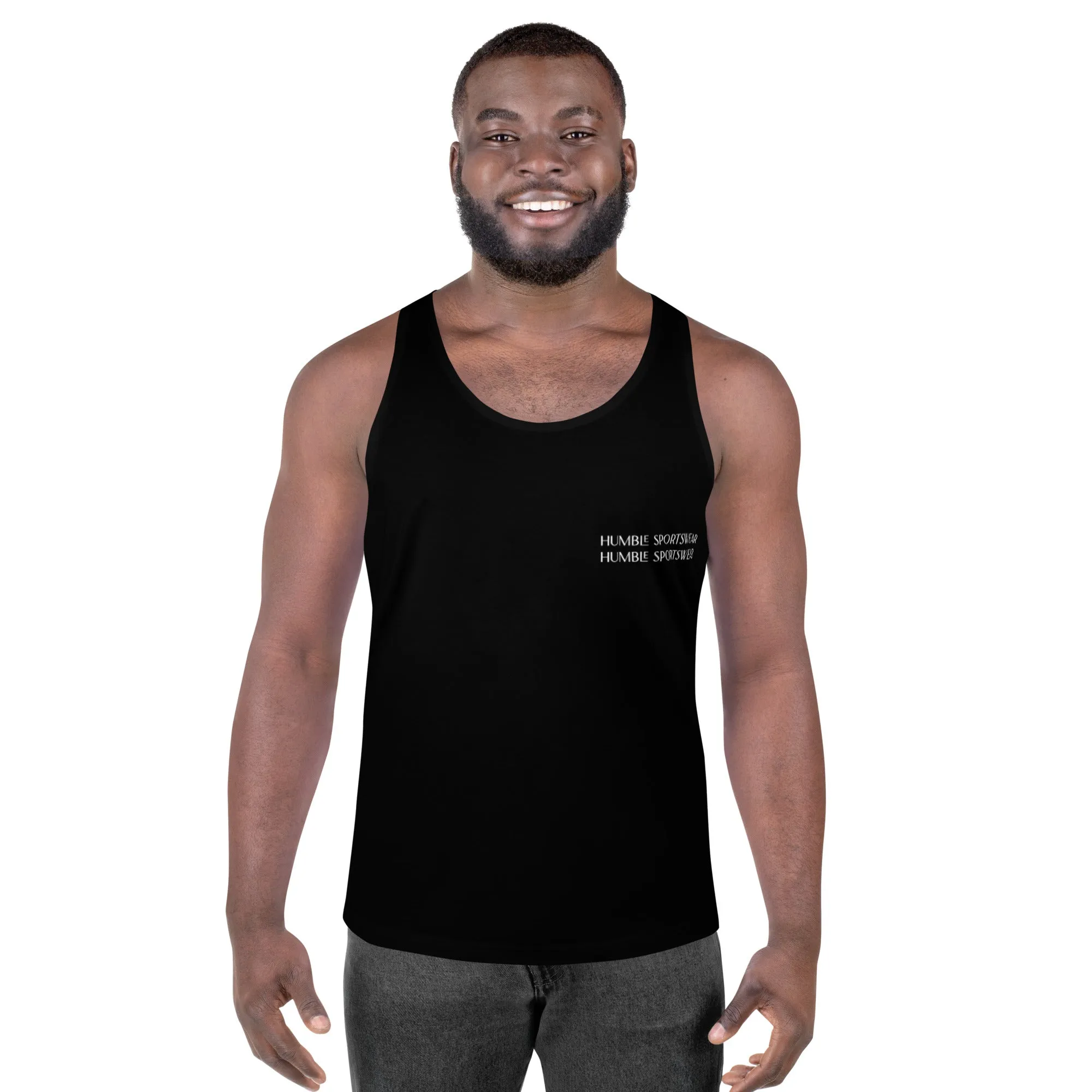 Humble Sportswear™ Men's Pure Black Tank Top