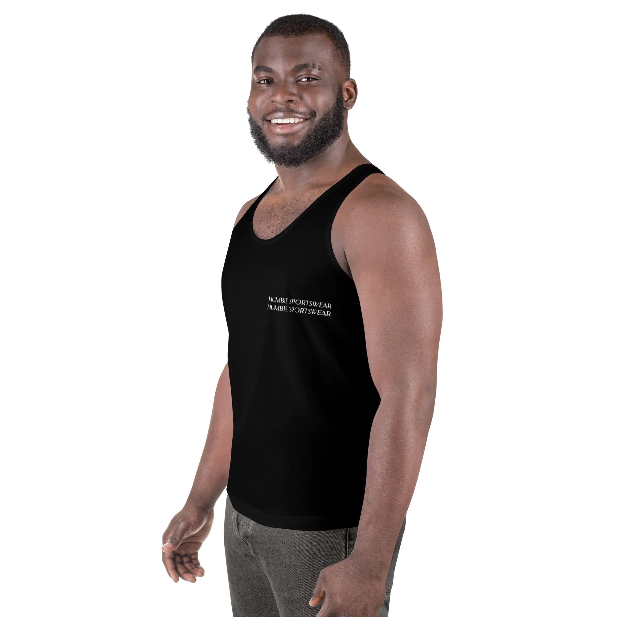 Humble Sportswear™ Men's Pure Black Tank Top