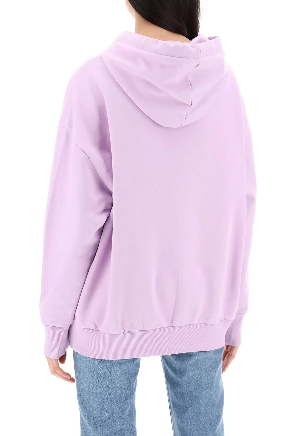 iconic mini heart hooded sweatshirt 6J0264 3SPZ28 WASHED LILAC