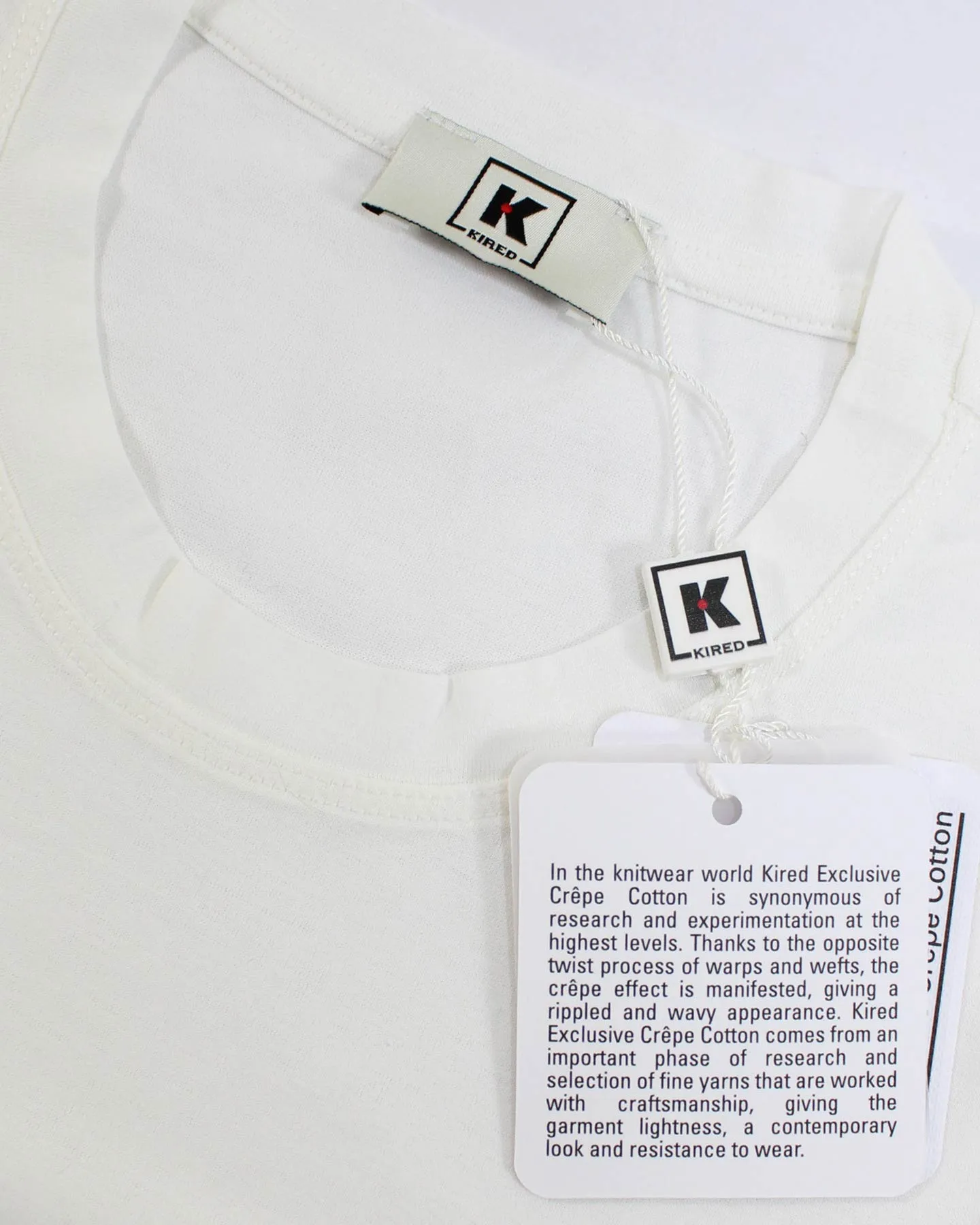 Kired Kiton T-Shirt White - Crêpe Cotton EU 54/ XL SALE
