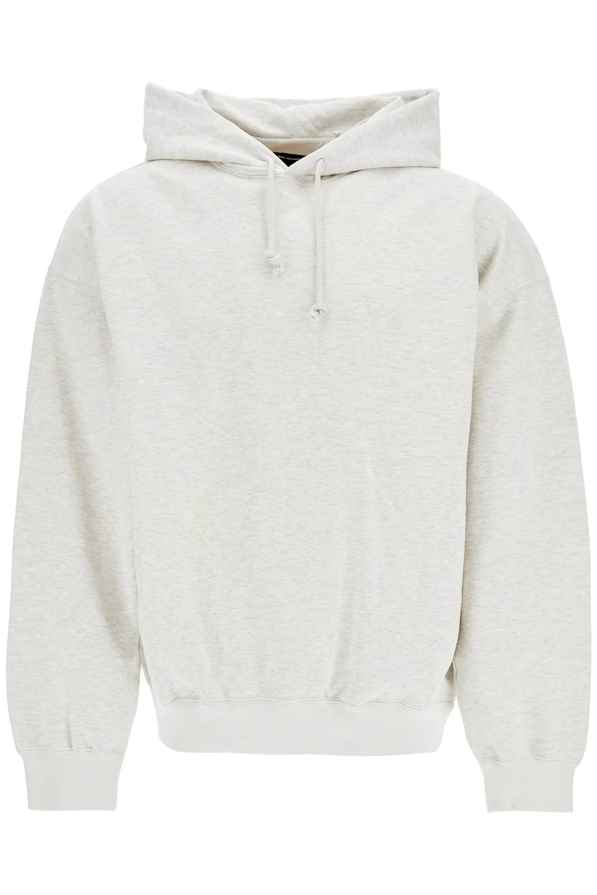 light grey cotton and recycled polyester hoodie for men JM7872 GREY