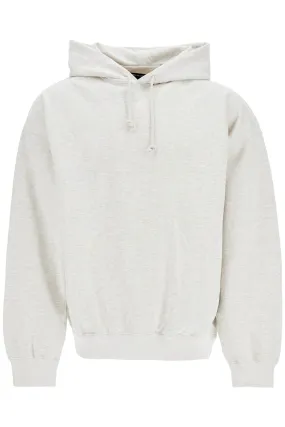 light grey cotton and recycled polyester hoodie for men JM7872 GREY