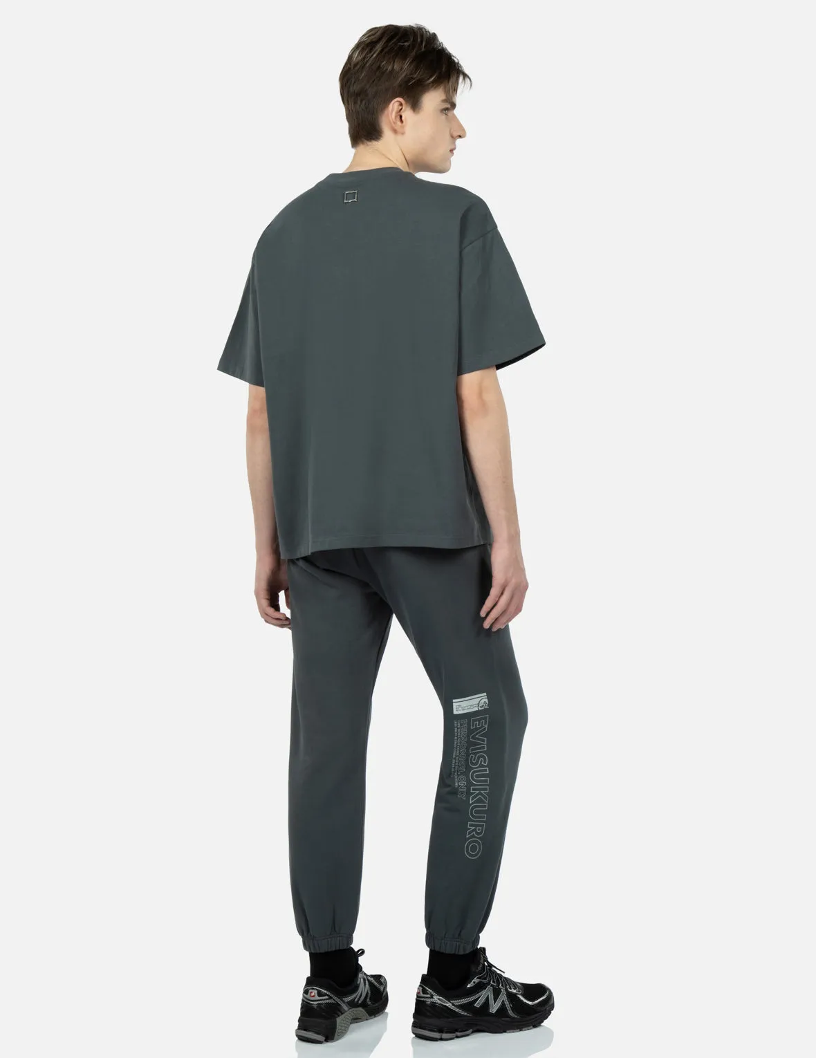 Logo and Slogan Print Sweatpants