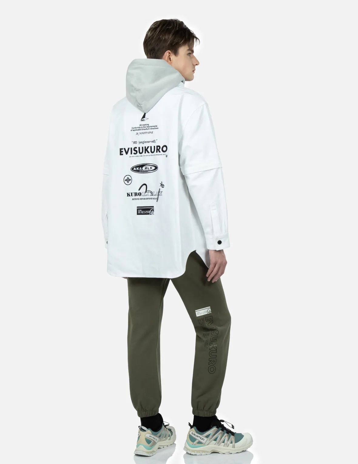Logo and Slogan Print Sweatpants