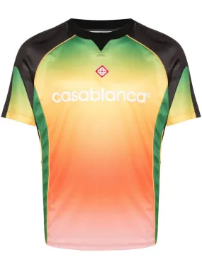 logo-print gradient T-shirt