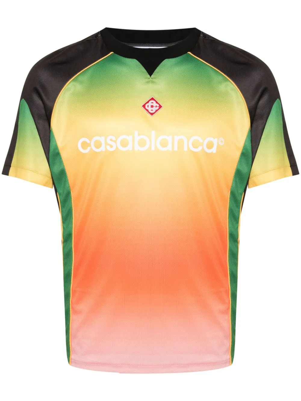 logo-print gradient T-shirt