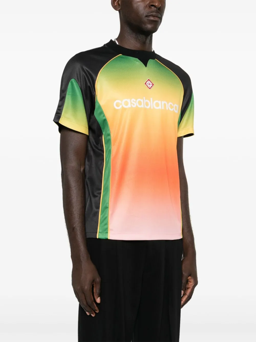 logo-print gradient T-shirt