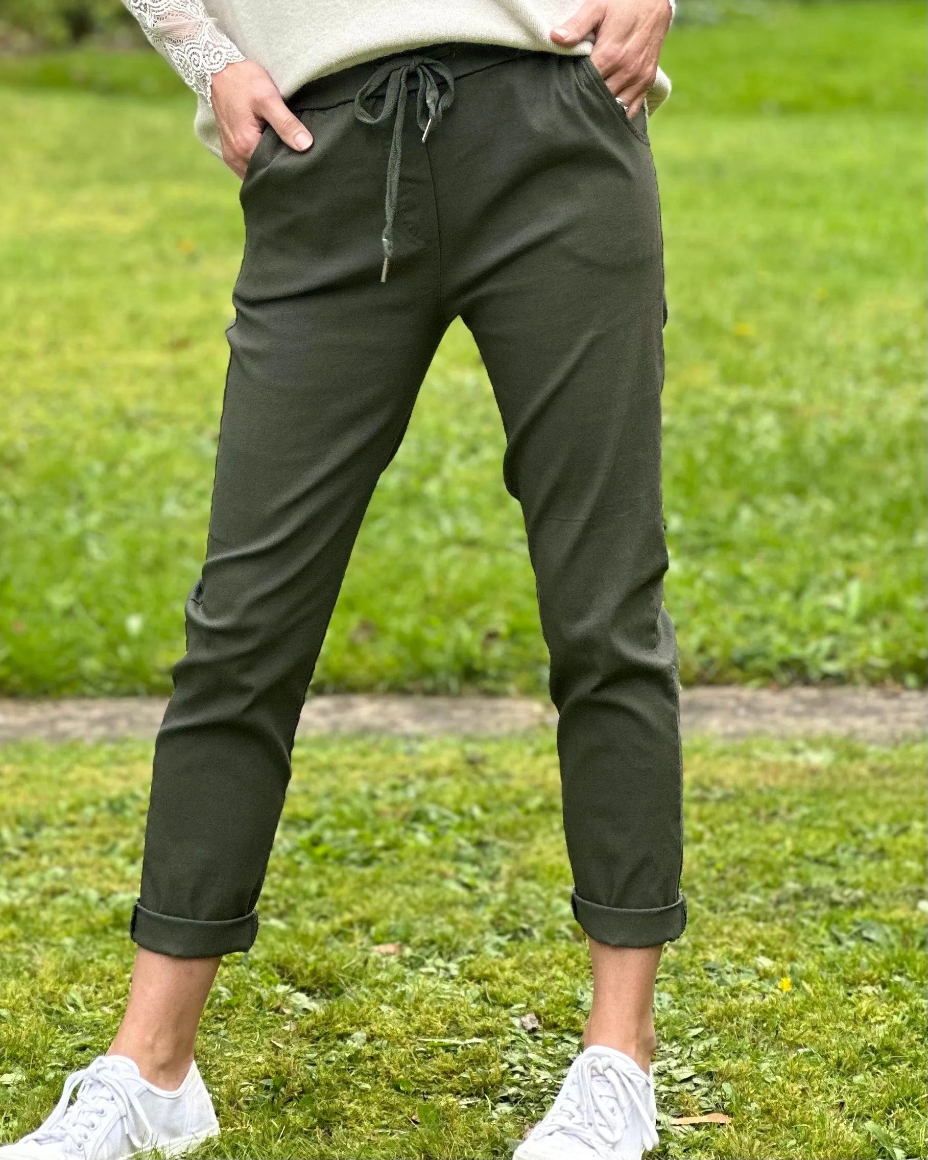 'Magic' Trousers - Khaki