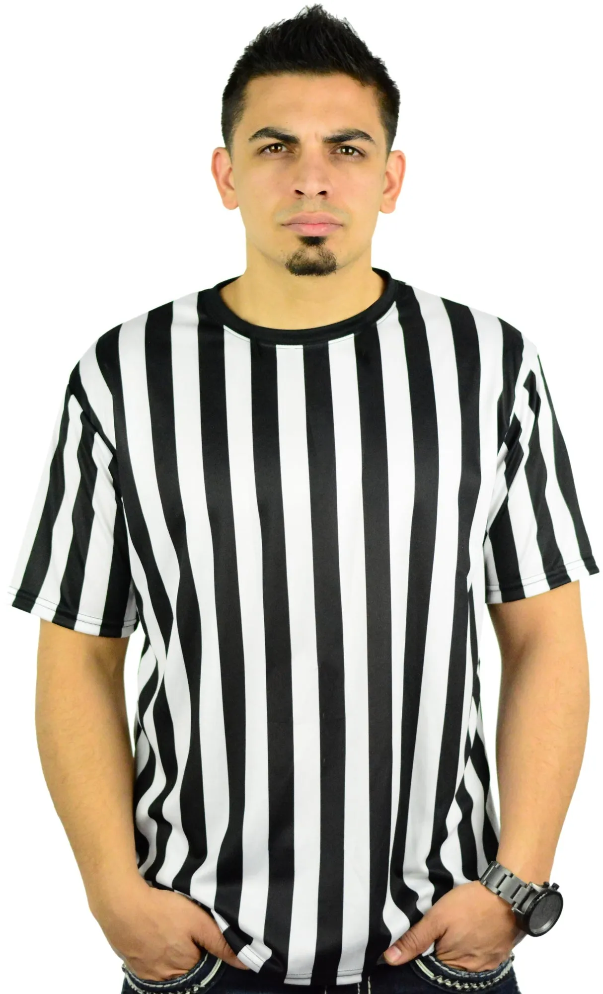 Men's Crew Neck Referee Costume Shirts for Officials and Staff