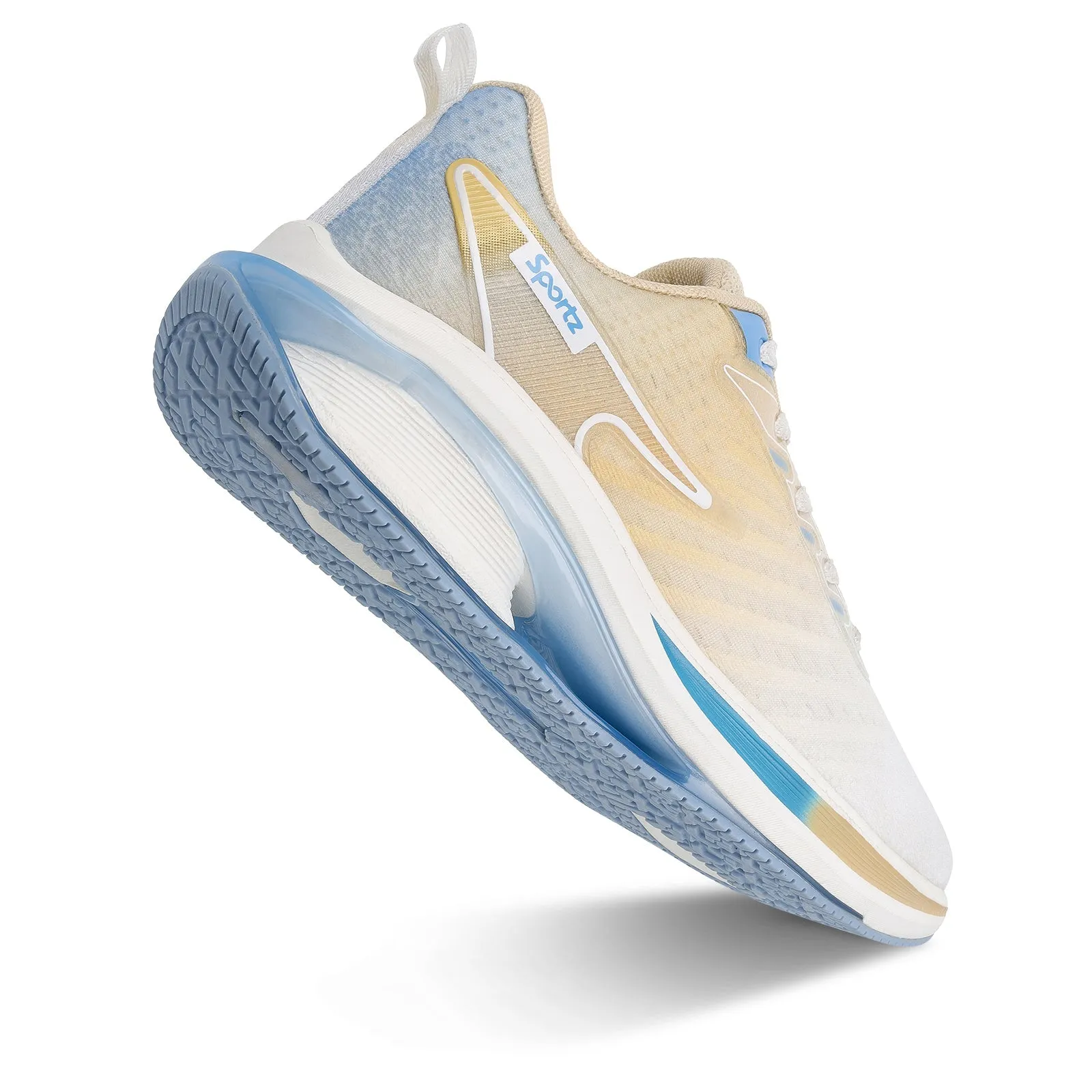 Men's Lace-up Sports Shoe - WS9151 Beige White