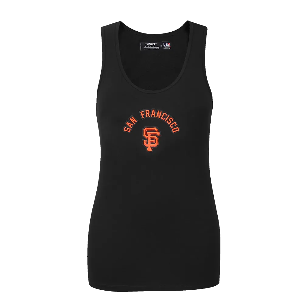 MLB SAN FRANCISCO GIANTS CLASSIC WOMEN'S RELAXED FIT RACERBACK (BLACK)