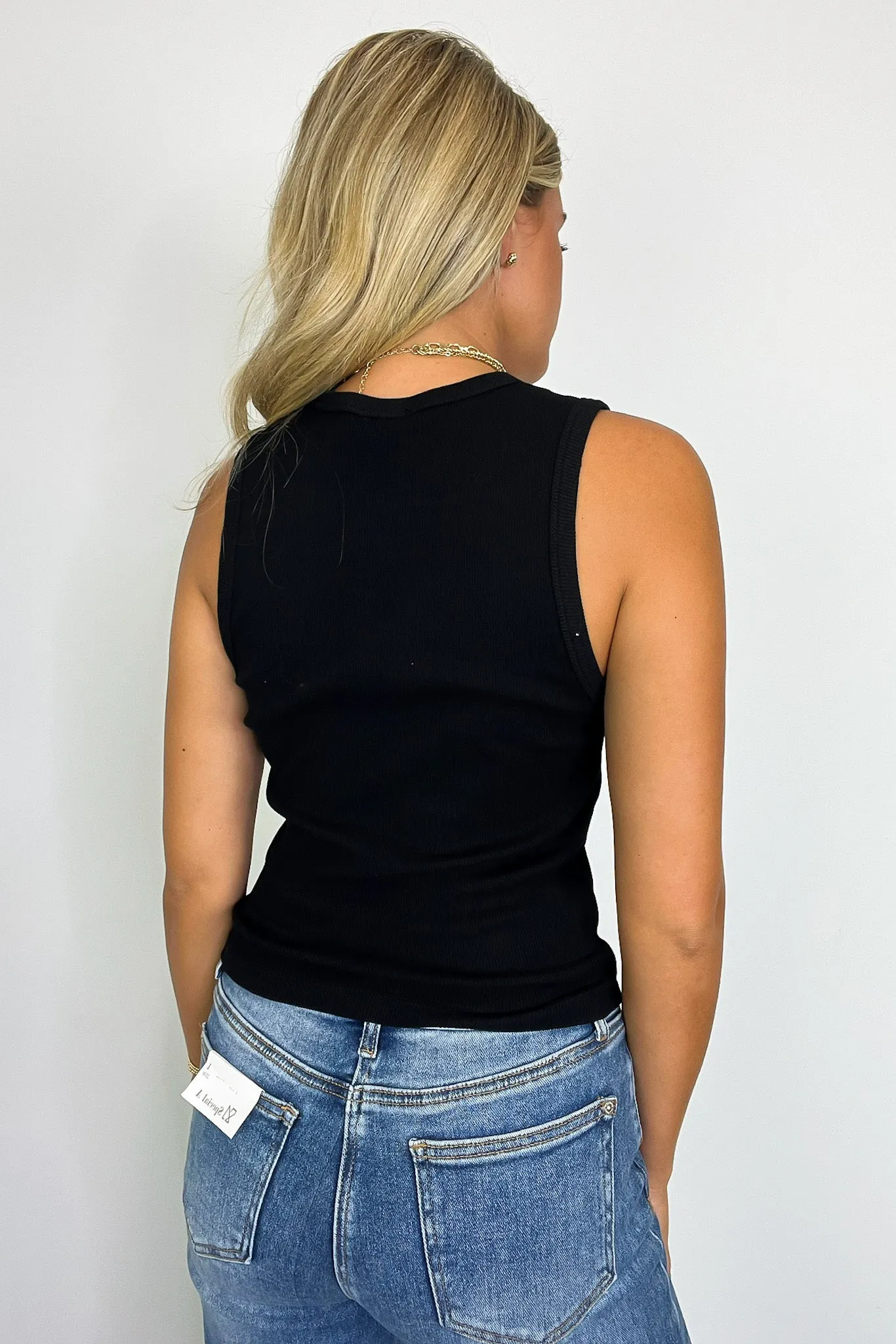 Monikah Ribbed Knit Tank Top - FINAL SALE