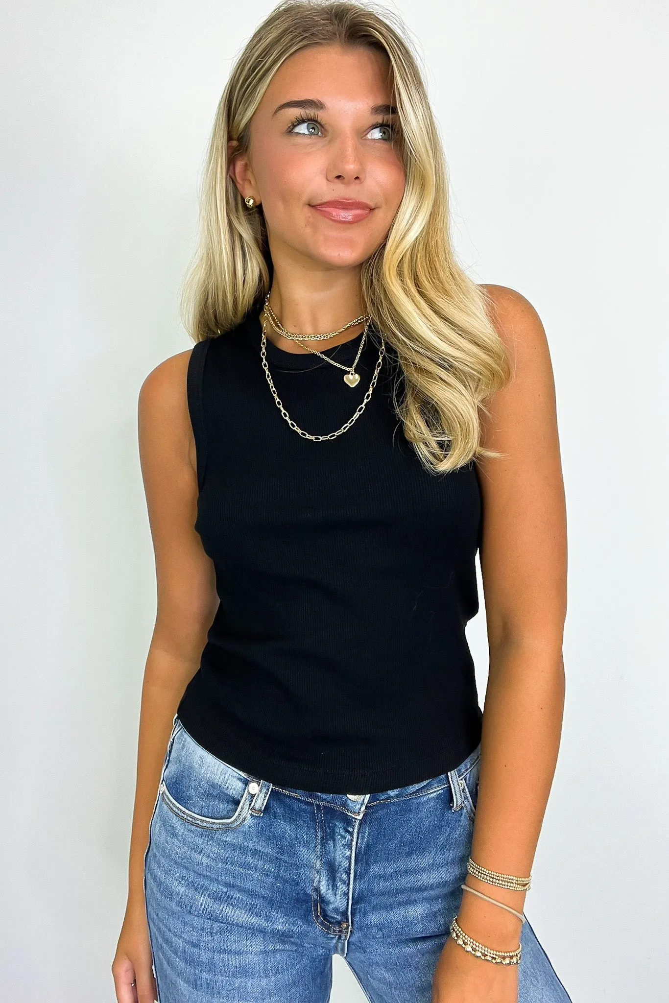 Monikah Ribbed Knit Tank Top - FINAL SALE
