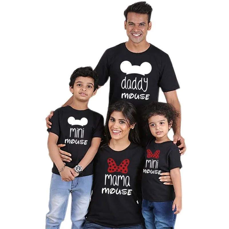 Mother Daughter Matching Cotton Casual T-Shirts Tops