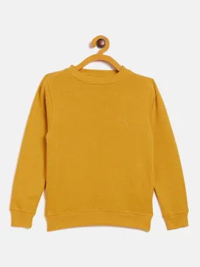 Mustard Round Neck Sweatshirt