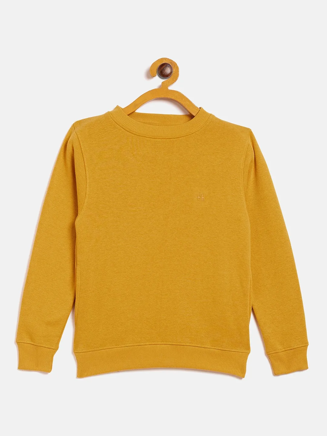 Mustard Round Neck Sweatshirt
