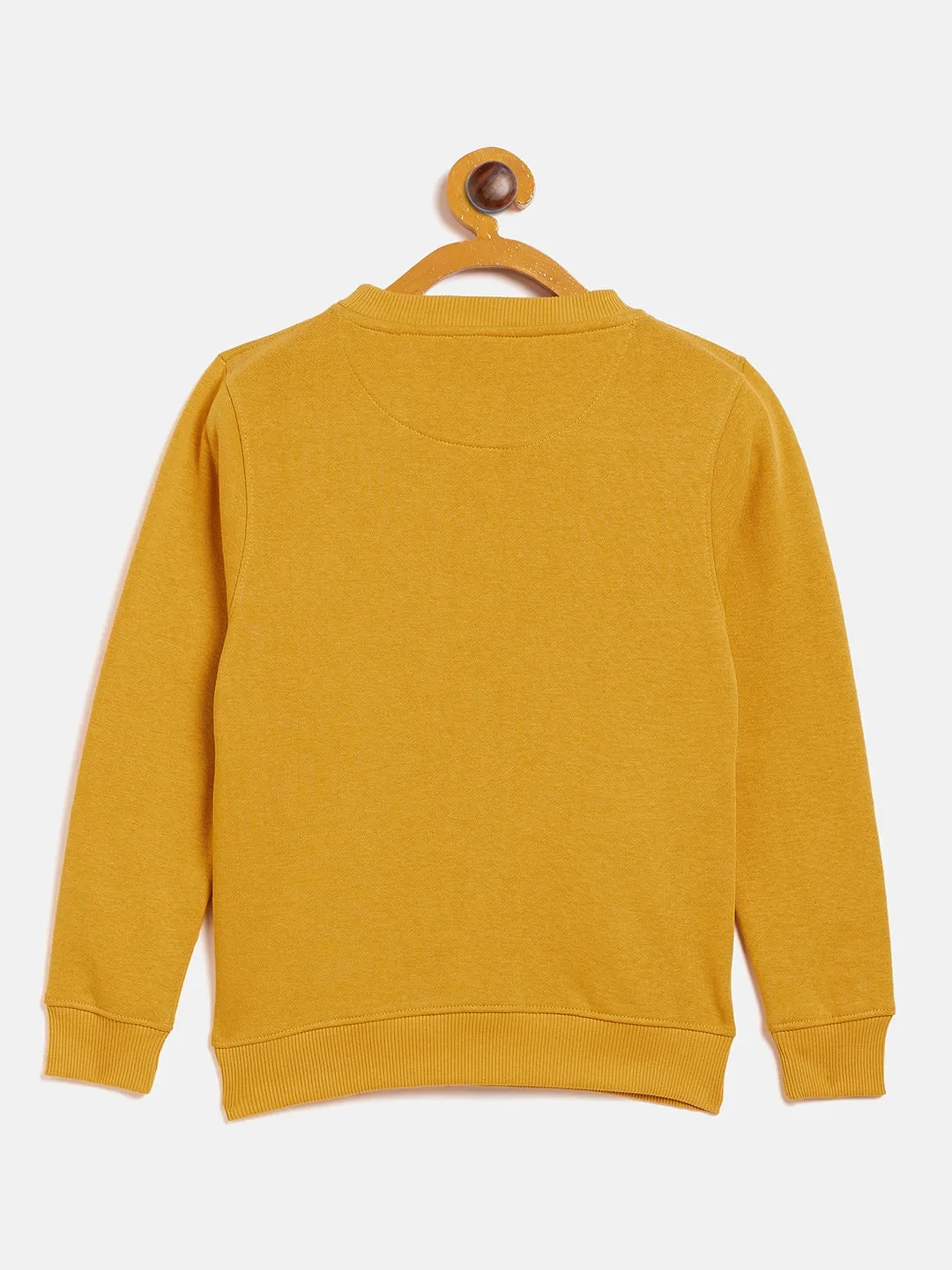Mustard Round Neck Sweatshirt