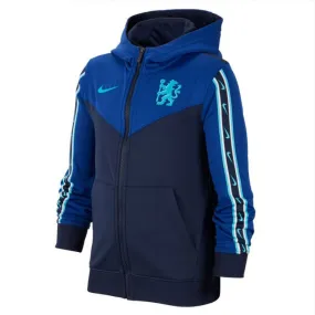 Navy Zippered Nike Hoodie for Chelsea FC Fans - Stylish Comfort for Game Day!