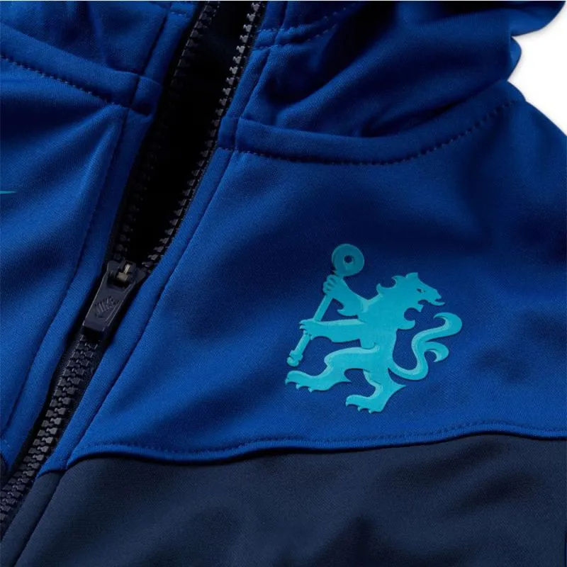 Navy Zippered Nike Hoodie for Chelsea FC Fans - Stylish Comfort for Game Day!