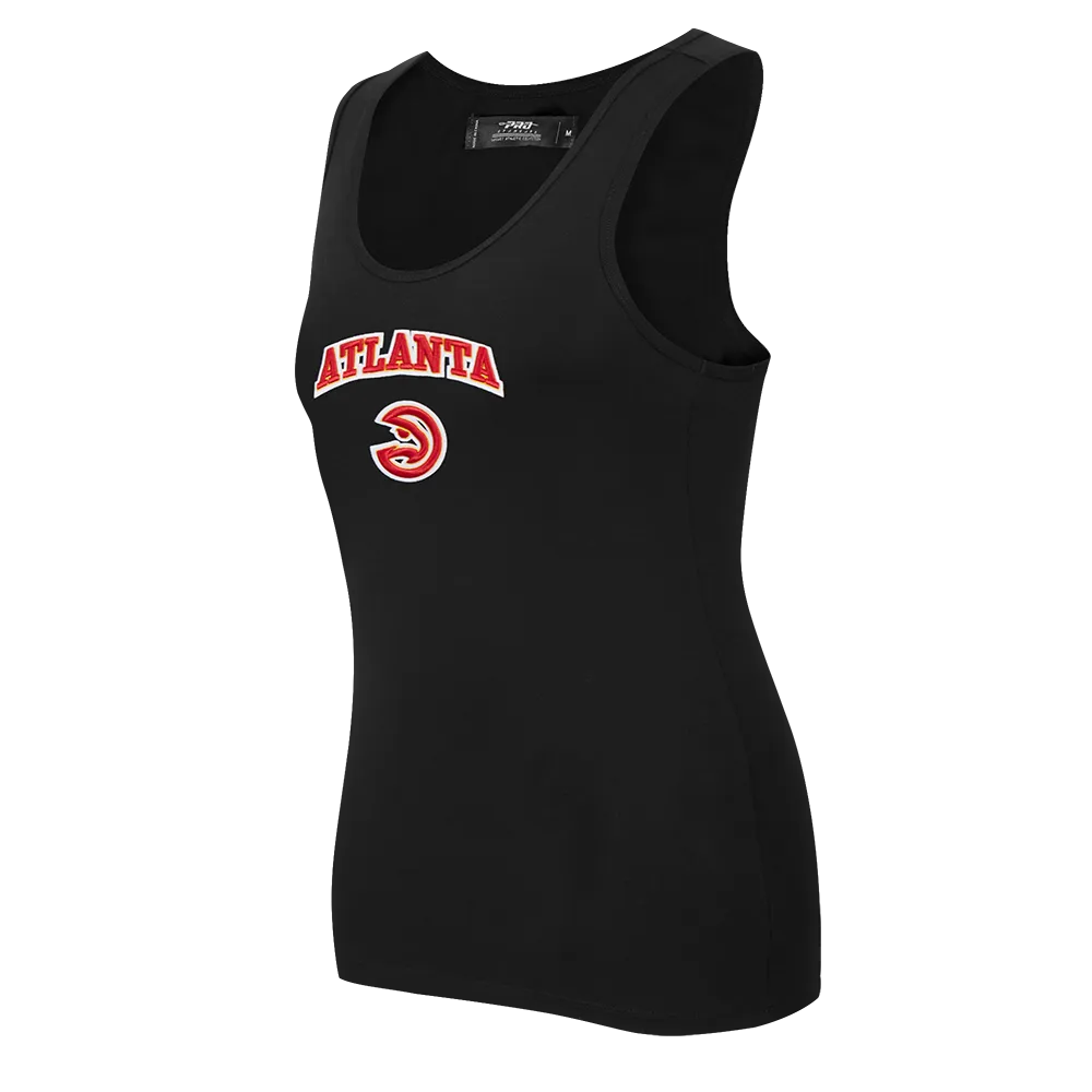 NBA ATLANTA HAWKS CLASSIC WOMEN'S RACERBACK (BLACK)