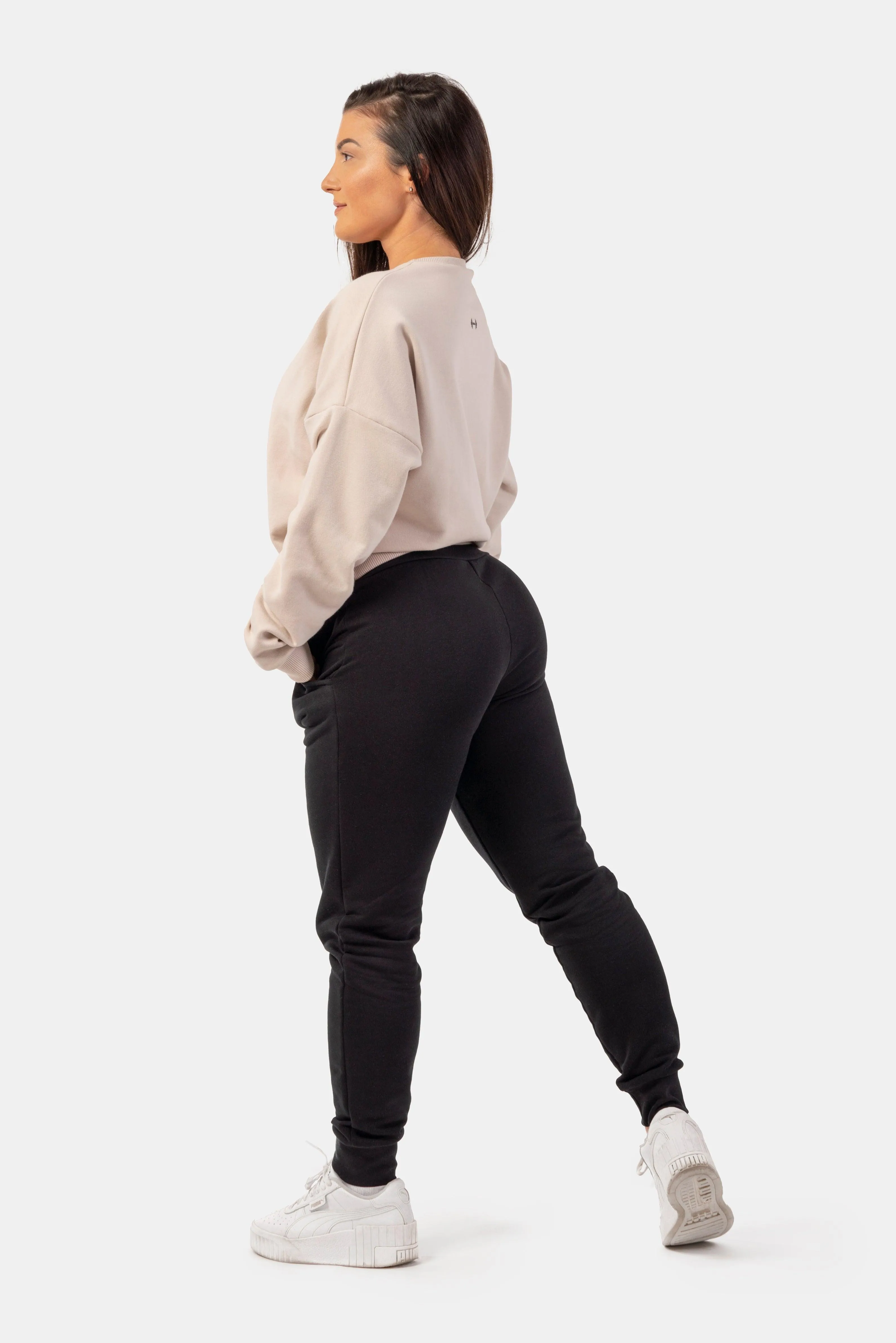 NEBBIA High-Waist Loose Fit Sweatpants "Feeling Good"