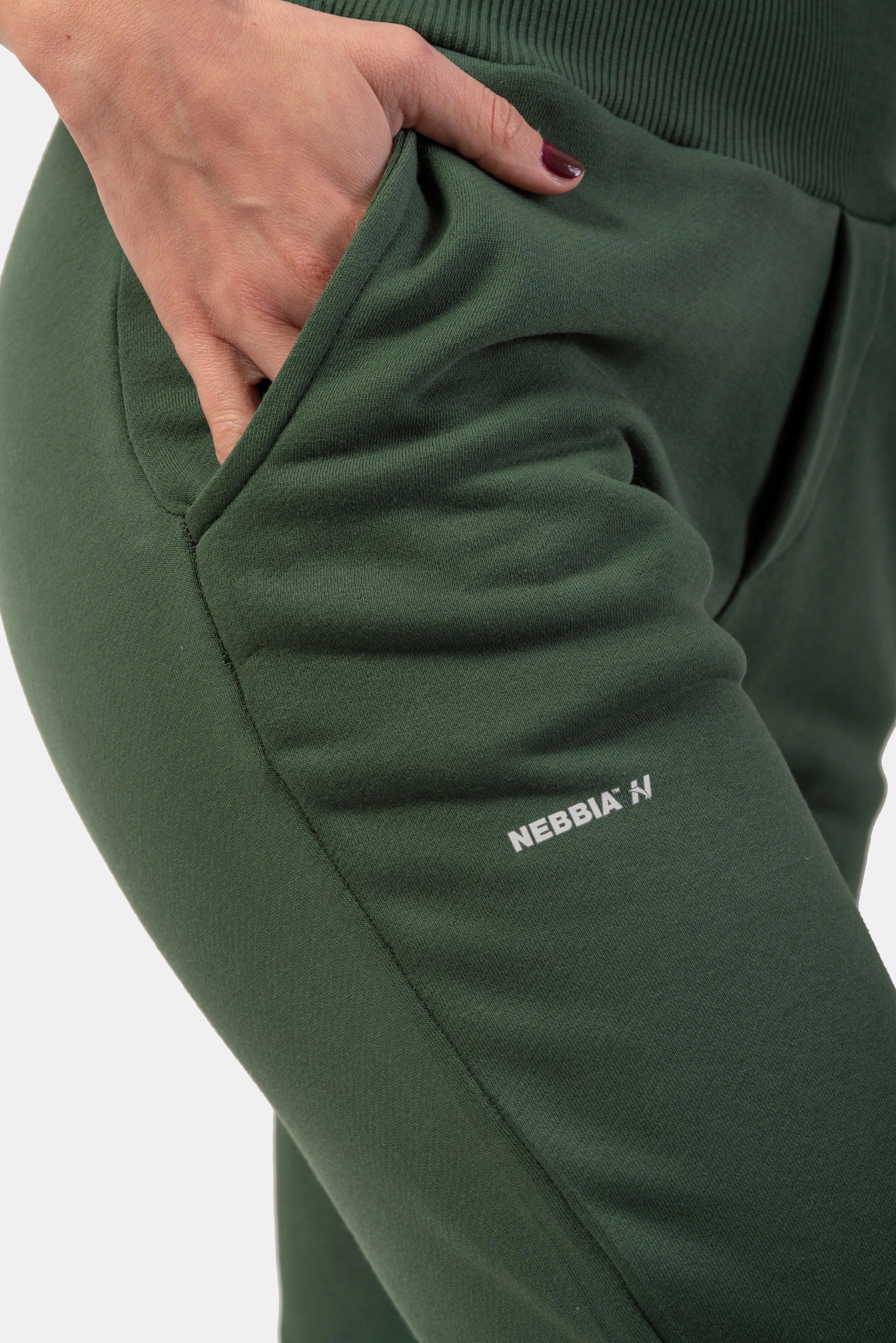 NEBBIA High-Waist Loose Fit Sweatpants "Feeling Good"