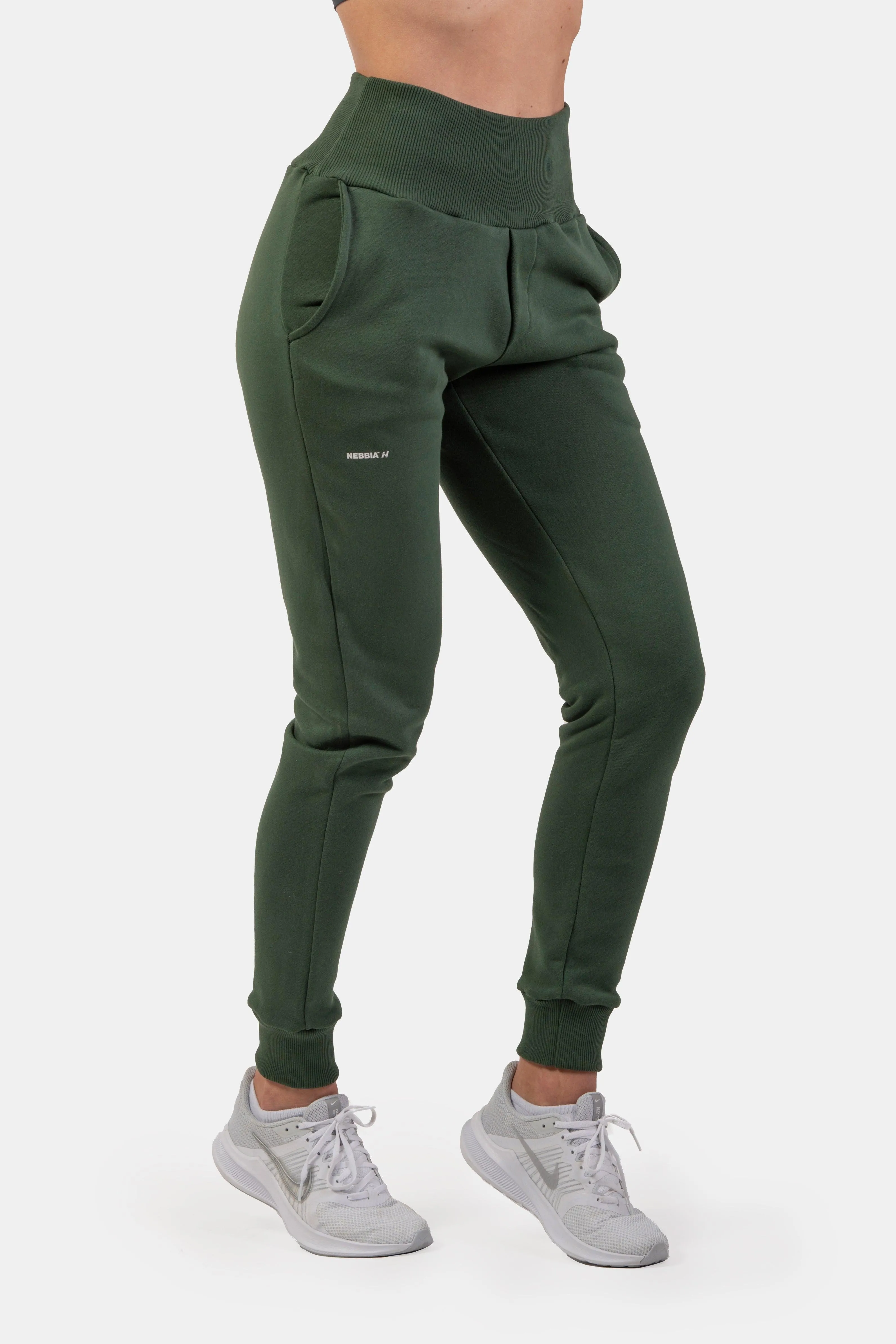 NEBBIA High-Waist Loose Fit Sweatpants "Feeling Good"