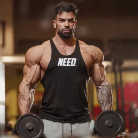 New Mens Bodybuilding Cotton Tank top Gyms Workout Fitness  I-shaped Vest Sleeveless Shirt Singlet Male Casual Sports Tank