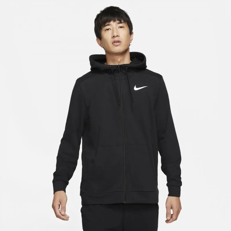 Nike Dri-FIT Men's Black Zip-Up Hoodie for Ultimate Comfort and Performance