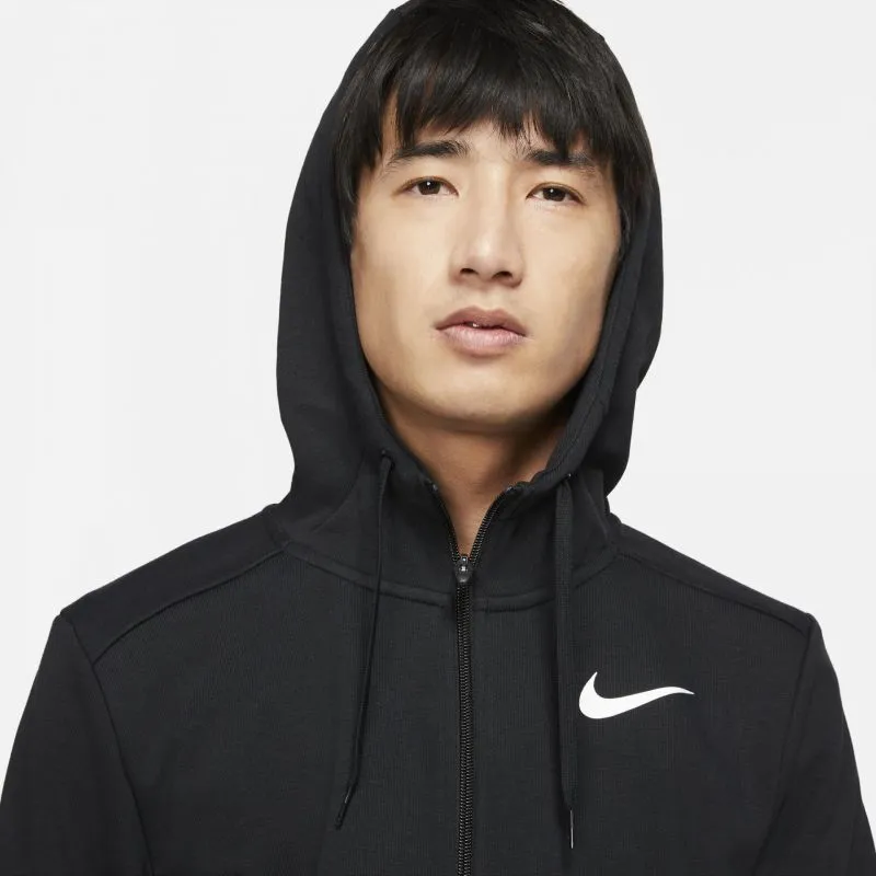 Nike Dri-FIT Men's Black Zip-Up Hoodie for Ultimate Comfort and Performance