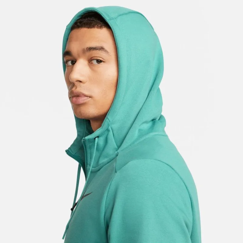 Nike Men's Green Dri-Fit Zip-Up Hoodie with Pockets – Ultimate Comfort for Training