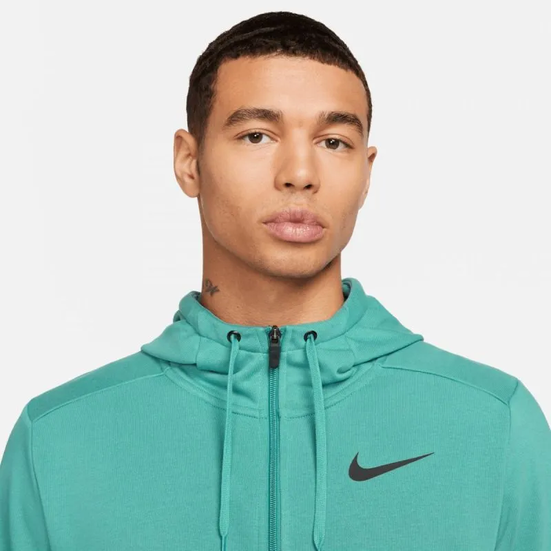 Nike Men's Green Dri-Fit Zip-Up Hoodie with Pockets – Ultimate Comfort for Training