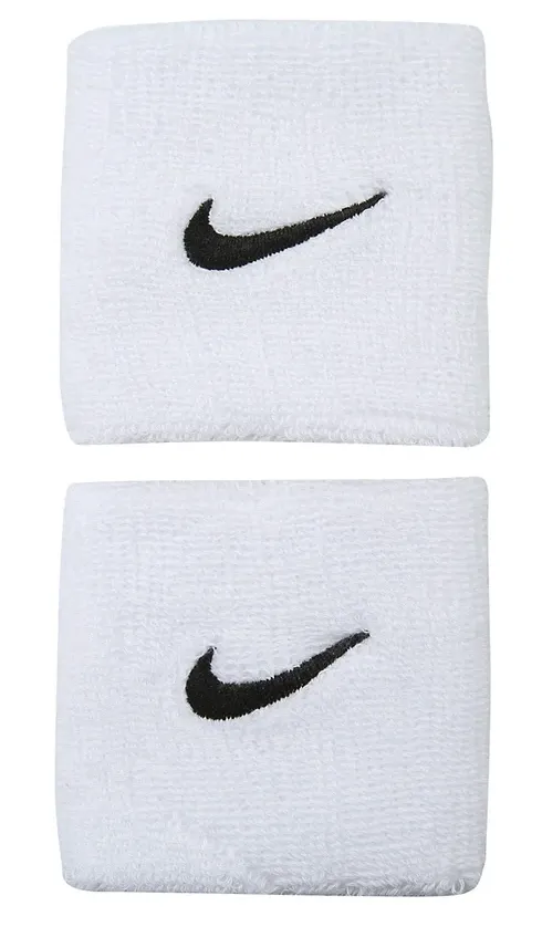 Nike Swoosh Single Tennis Wristbands (White)