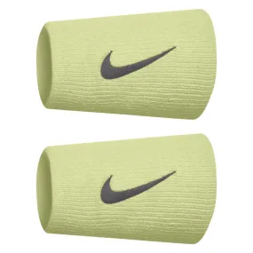 Nike Tennis Premier Doublewide Wristband (Luminous Green/Medium Ash)