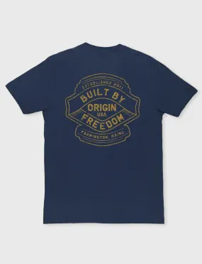 ORIGIN® CORE T-SHIRT - BUILT BY FREEDOM SHIELD GRAPHIC