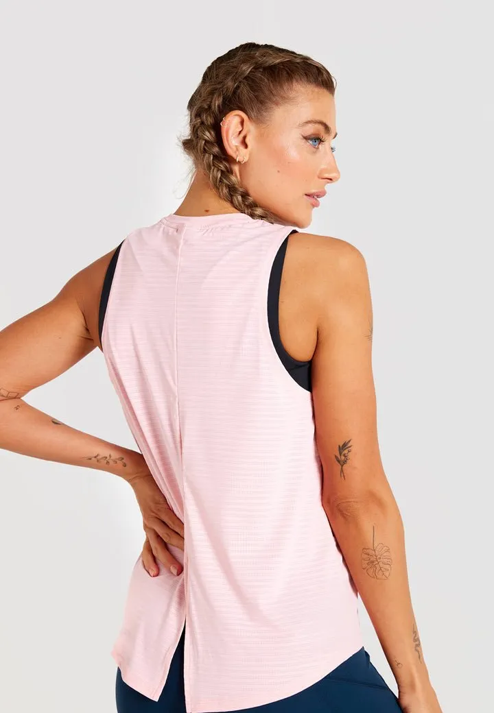 Performance High Neck Vest-Pink