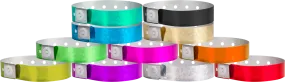 Plastic 3/4" x 10" Holographic Snapped Wristbands