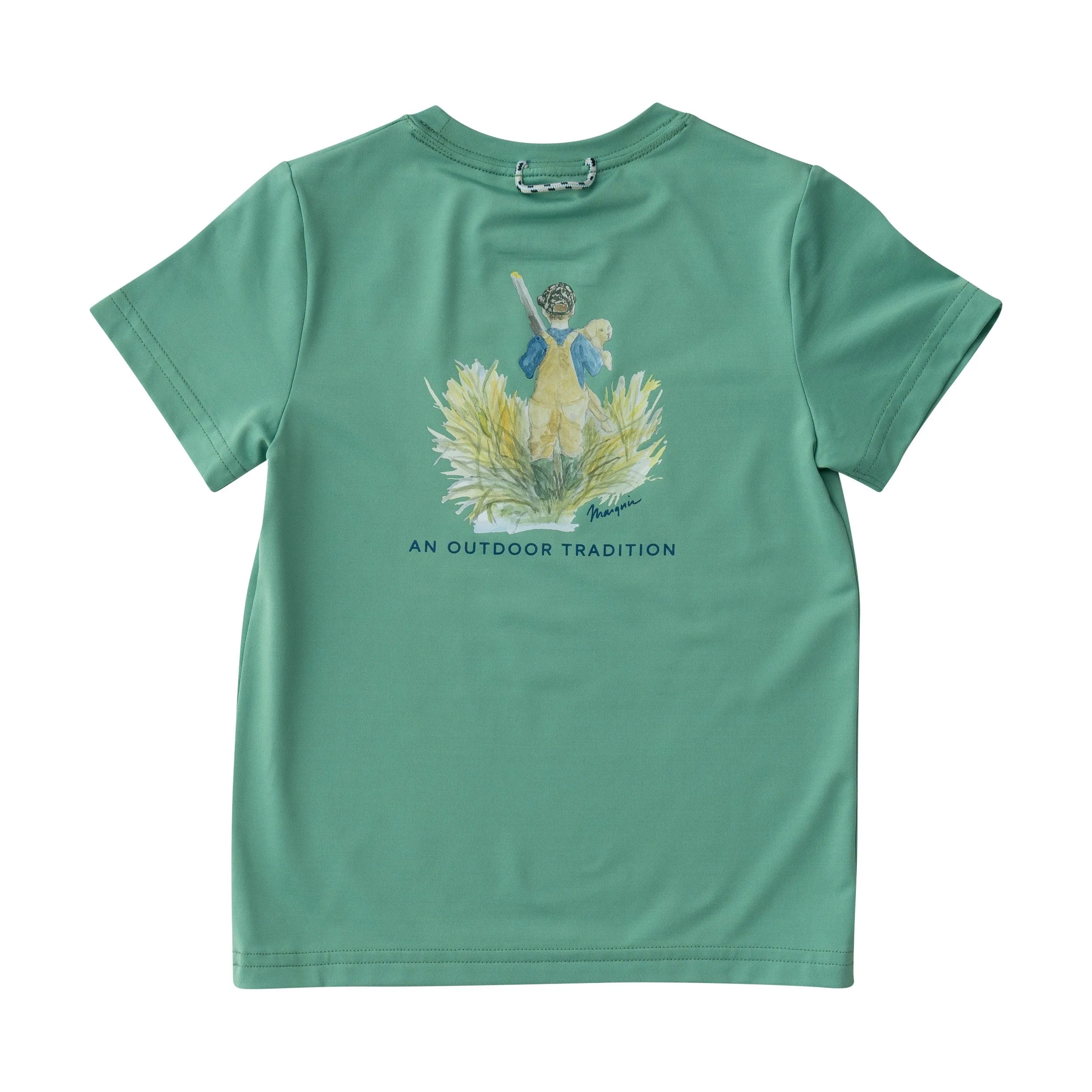 PRO PERFORMANCE FISHING SHORT SLEEVE TSHIRT- GREEN SPRUCE