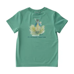 PRO PERFORMANCE FISHING SHORT SLEEVE TSHIRT- GREEN SPRUCE