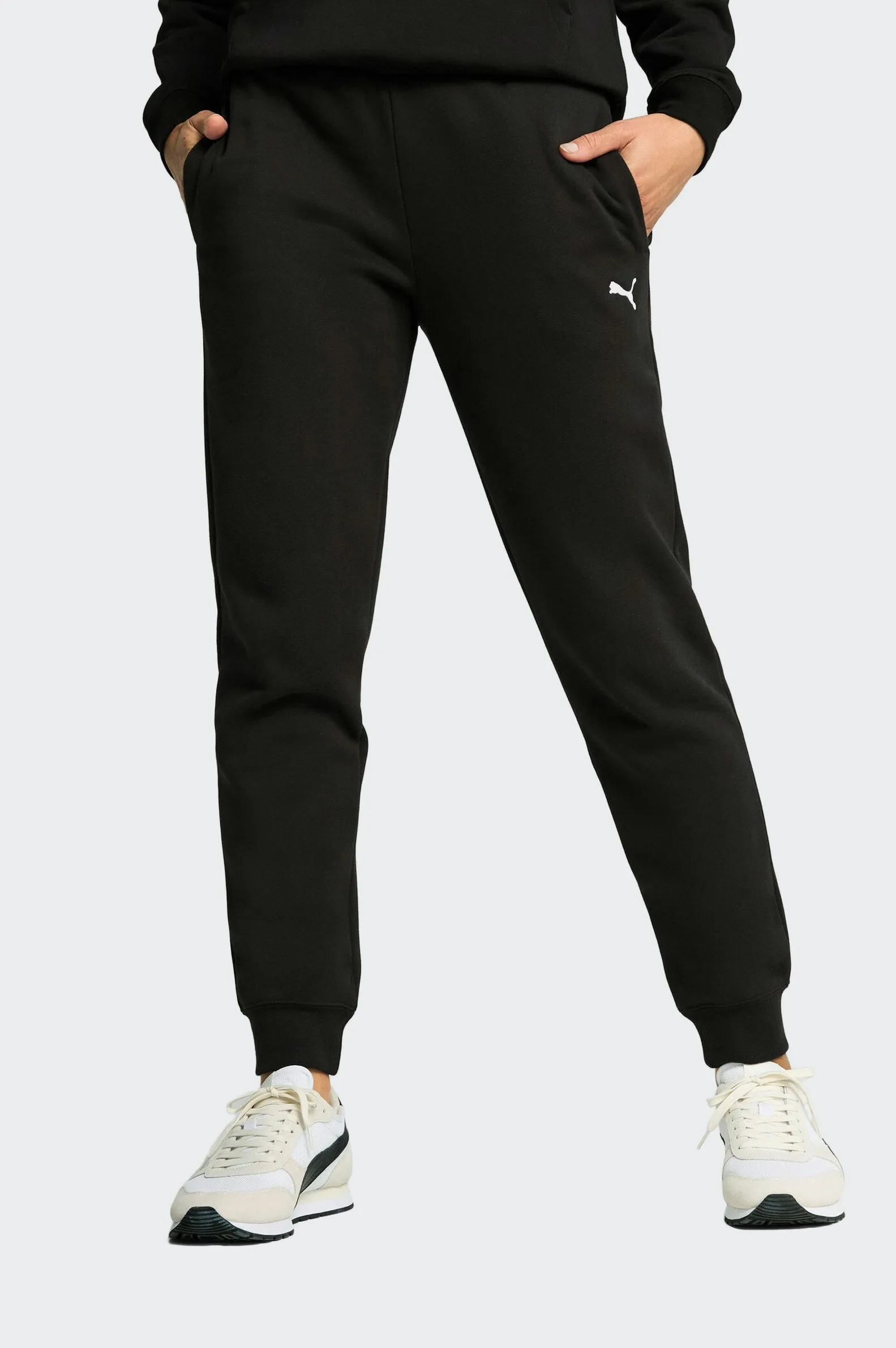 PUMA WOMEN'S ESSENTIALS SMALL LOGO BLACK SWEATPANT
