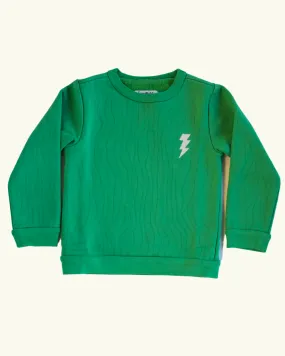 Quilted Bolt Crewneck Sweatshirt, Lucky