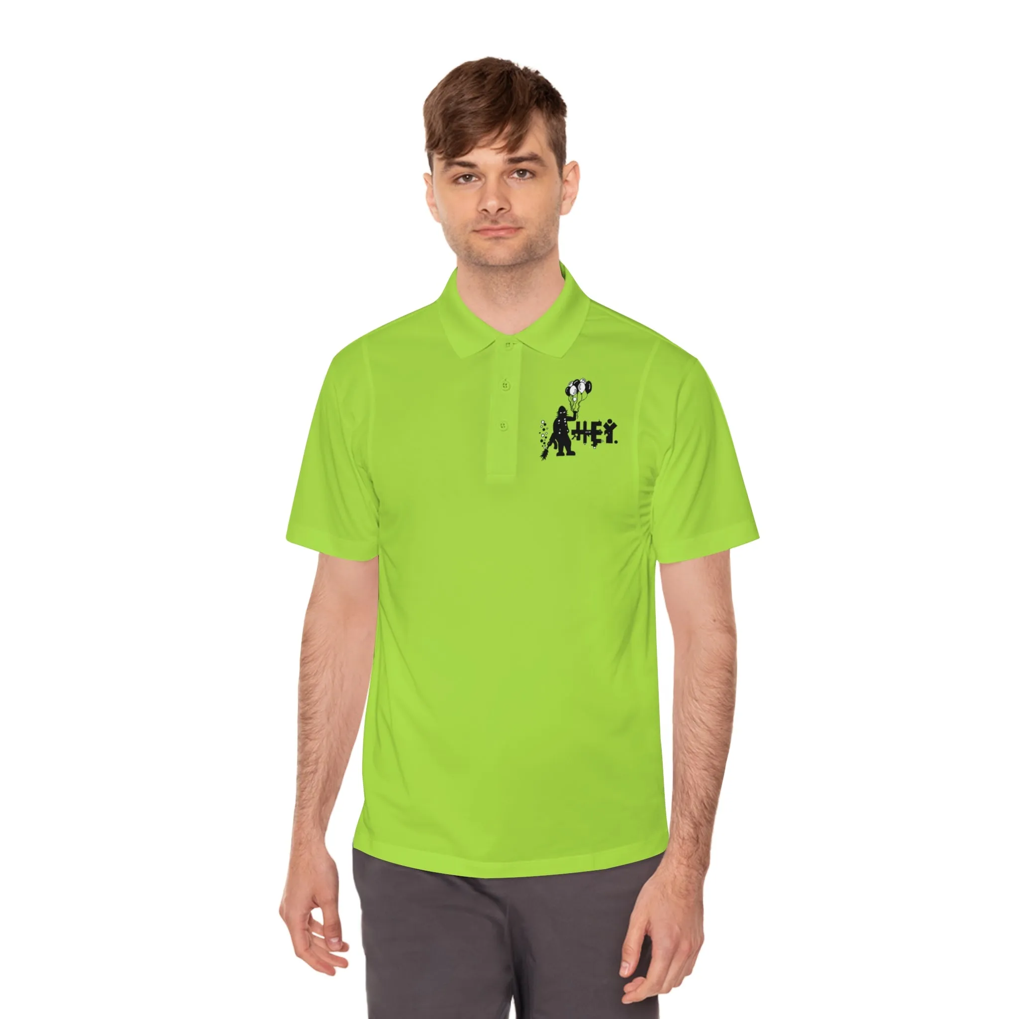 "Hey Balloons" Men's Sport Polo Shirt
