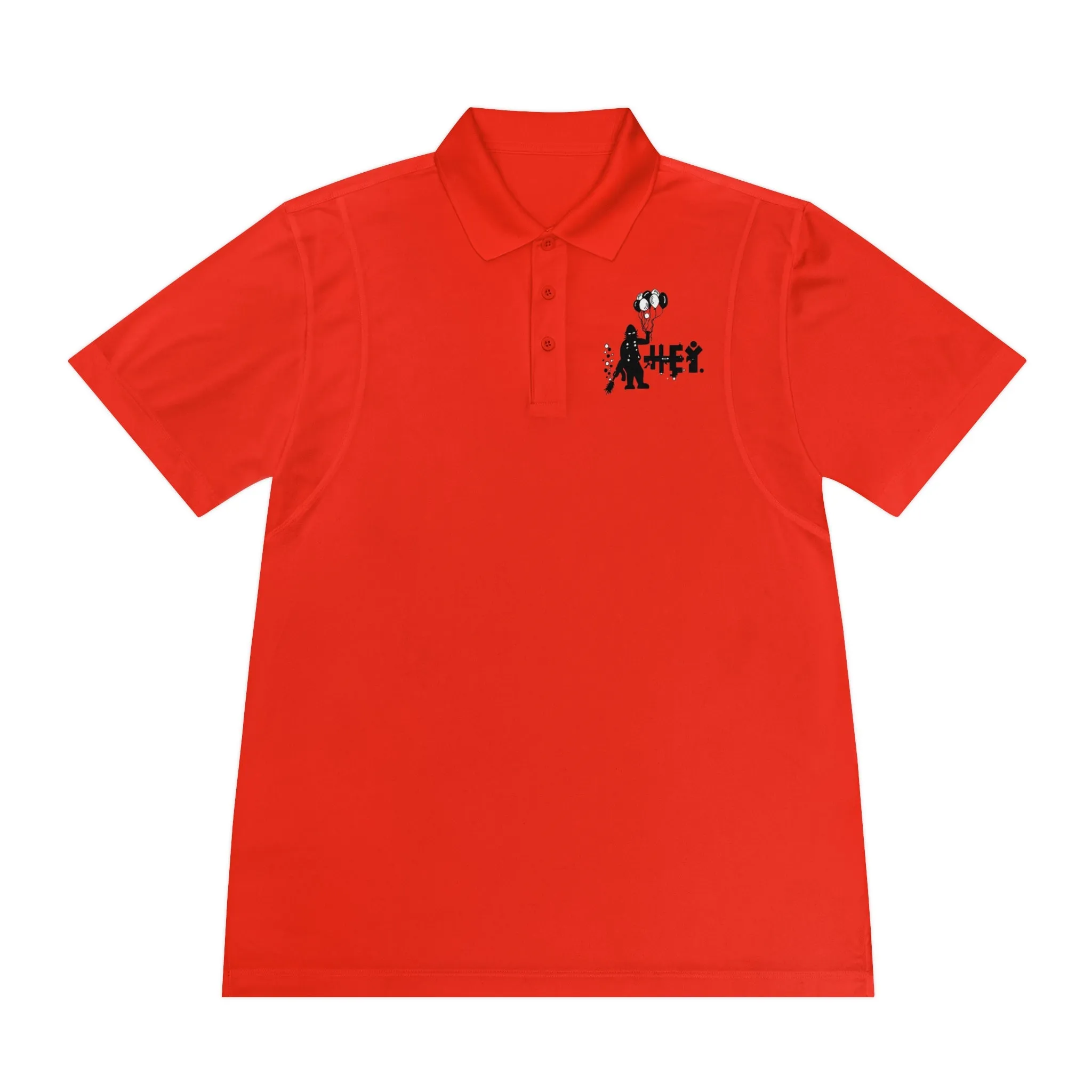 "Hey Balloons" Men's Sport Polo Shirt