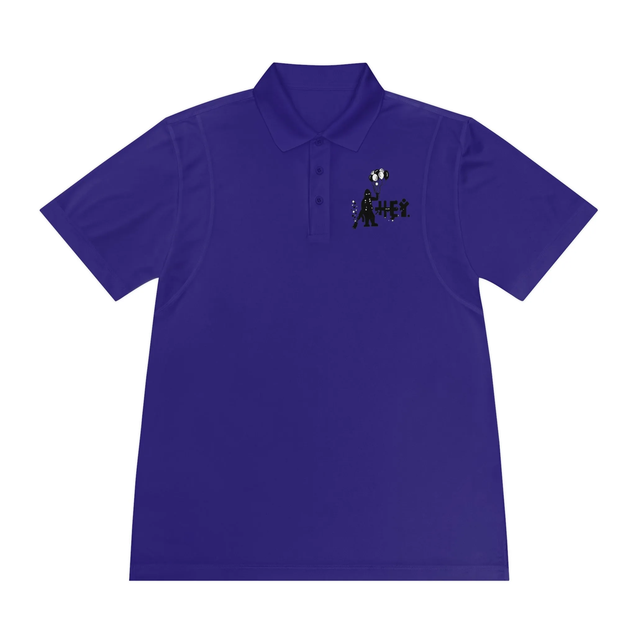 "Hey Balloons" Men's Sport Polo Shirt